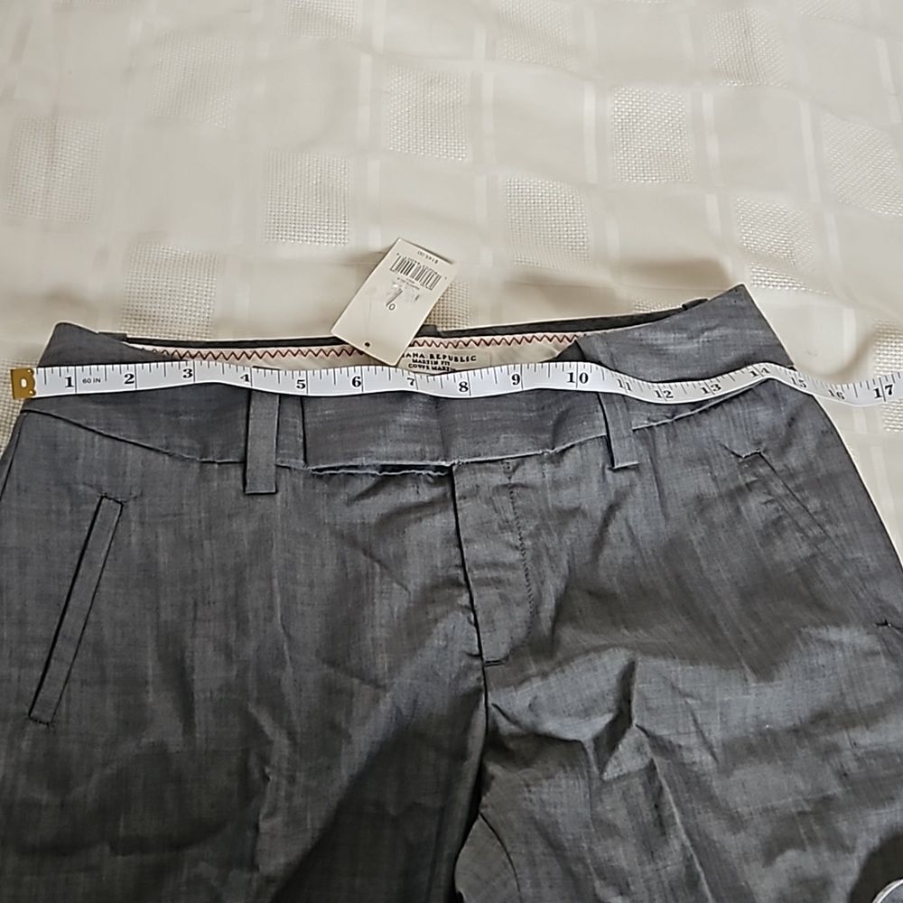 Banana Republic Women's Mid-Rise Flared Pants Gray Size 0 - Picture 10 of 16